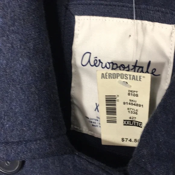 Aeropostale Double Breasted Fleece Pea coat - Picture 5 of 9